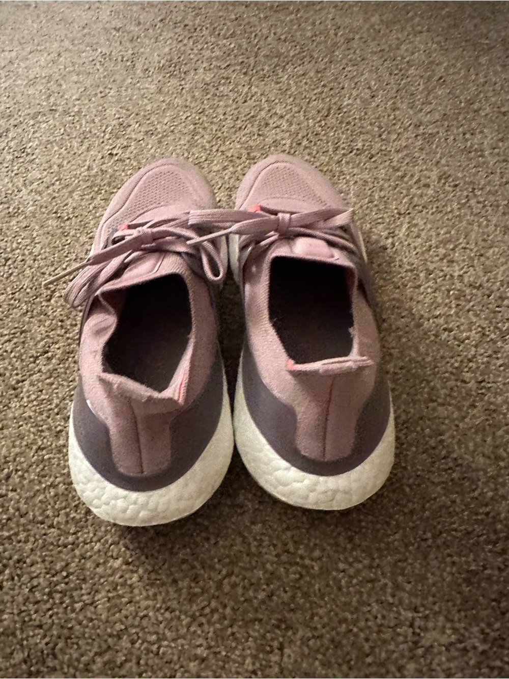 Adidas Ultraboost 22 women's sneakers - mauve with orange accents - Picture 4 of 6